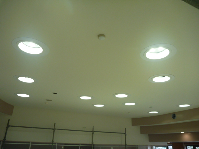 照明器具_ダウンライト取付完了